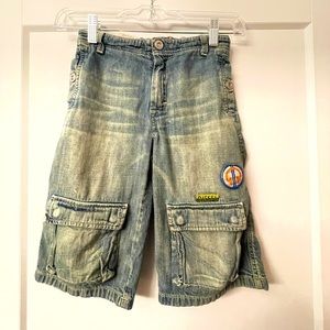 Diesel Kid’s Long Shorts Size 6 Embroidery & Patch